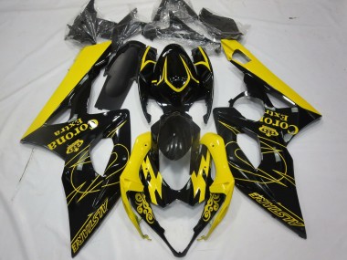 Carenados Moto Suzuki GSXR 1000 2005-2006 - Amarillo Negro Corona Alstare Fabricantes