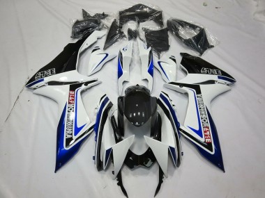 Carenados Moto Suzuki GSXR 600 / GSXR 750 2011-2024 - Blanco Azul Negro Brillante Alstare Fabricantes