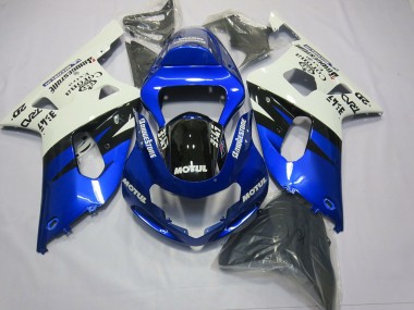 Carenados Moto Suzuki GSXR 600 / GSXR 750 2001-2003 - Blanco Azul Negro Brillante Fabricantes