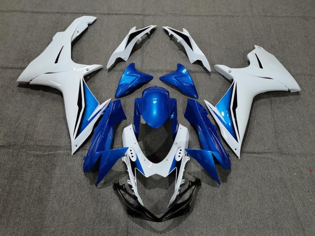 Carenado Moto Suzuki GSXR 600 / GSXR 750 2011-2024 - Blanco Azul Fabricantes