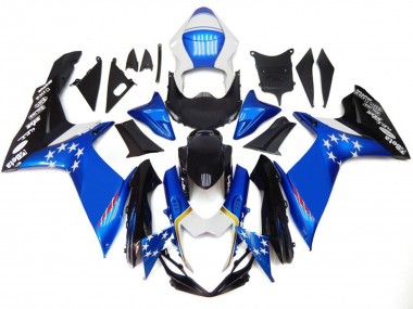 Carenados Moto Suzuki GSXR 600 / GSXR 750 2011-2024 - Azul Estilo Rojo Estrella Fabricantes