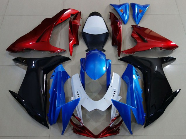 Carenados Moto Suzuki GSXR 600 / GSXR 750 2011-2024 - Blanco Azul Rojo Negro Fabricantes