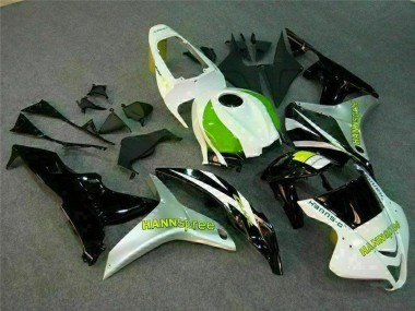 Carenado Moto Honda CBR600RR 2007-2008 - Blanco Verde Negro Brillante Hannspree Fabricantes