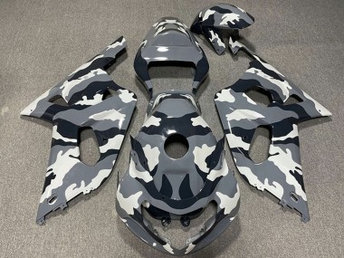 Carenados Moto Suzuki GSXR 600 / GSXR 750 2001-2003 - Gris Negro Blanco Camouflage Fabricantes