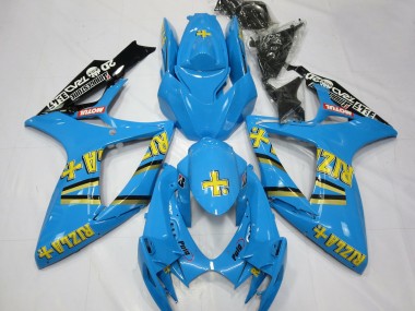 Carenados Moto Suzuki GSXR 600 / GSXR 750 2006-2007 - Azul Claro Negro Amarillo Rizla Fabricantes