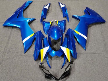 Carenados Moto Suzuki GSXR 600 / GSXR 750 2011-2024 - Azul Blanco Amarillo Fabricantes