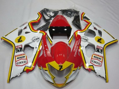 Carenados Moto Suzuki GSXR 600 / GSXR 750 2004-2005 - Blanco Rojo Amarillo Fabricantes
