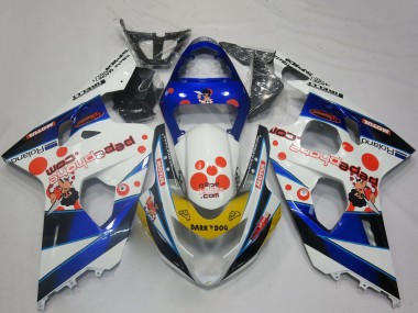 Carenados Moto Suzuki GSXR 600 / GSXR 750 2004-2005 - Blanco Azul Rojo Amarillo Negro Dark Dog Fabricantes