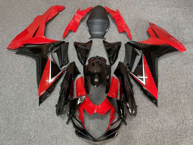 Carenado Moto ABS Suzuki GSXR 600 / GSXR 750 2011-2024 - Rojo Negro Brillante Fabricantes