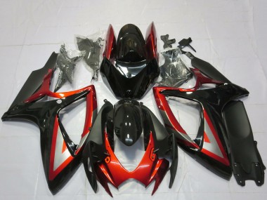 Carenados Moto Suzuki GSXR 600 / GSXR 750 2006-2007 - Negro Brillante Rojo Plata Fabricantes