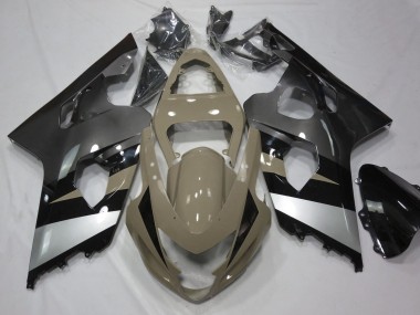Carenados Moto Suzuki GSXR 600 / GSXR 750 2004-2005 - Bronceado del Desierto Plata Negro Fabricantes