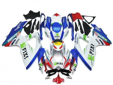 Carenados Moto Suzuki GSXR 600 / GSXR 750 2008-2010 - Blanco Azul Verde Amarillo Rojo Fixi Fabricantes