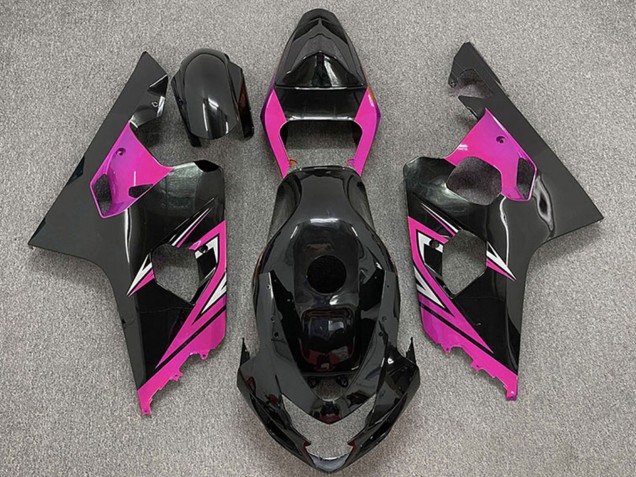 Carenados Moto Suzuki GSXR 600 / GSXR 750 2004-2005 - Negro Brillante Rosa Fabricantes