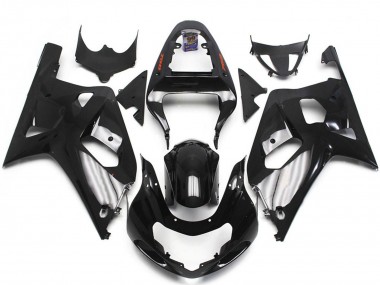 Carenados Moto Suzuki GSXR 600 / GSXR 750 2001-2003 - Negro Brillante Plata Fabricantes