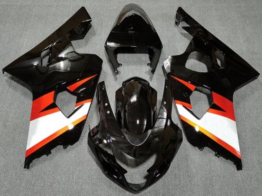 Carenados Moto Suzuki GSXR 600 / GSXR 750 2004-2005 - Negro Brillante Naranja Blanco Fabricantes
