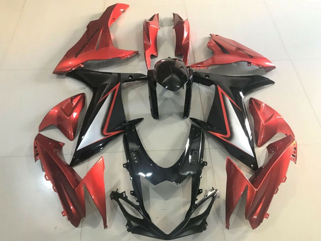 Carenados Moto Suzuki GSXR 600 / GSXR 750 2011-2024 - Naranja Plata Negro Brillante Fabricantes
