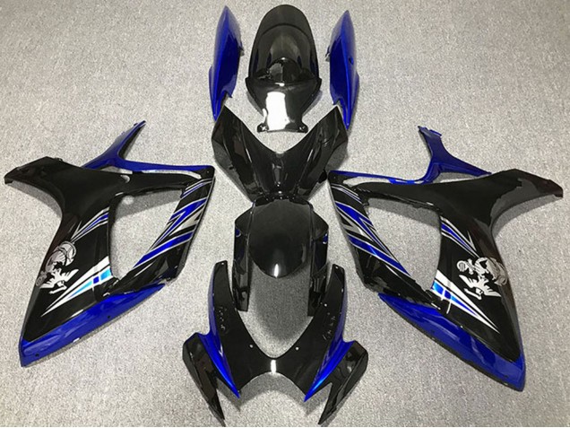Carenado Moto Suzuki GSXR 600 / GSXR 750 2006-2007 - Azul Negro Brillante Fabricantes