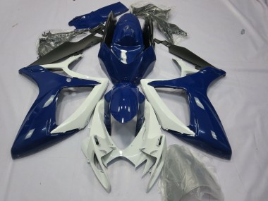 Carenados Moto Suzuki GSXR 600 / GSXR 750 2006-2007 - Azul Blanco Negro Fabricantes