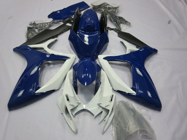 Carenados Moto Suzuki GSXR 600 / GSXR 750 2006-2007 - Azul Blanco Negro Fabricantes