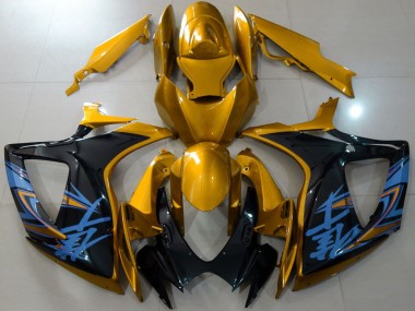 Carenados Moto Suzuki GSXR 600 / GSXR 750 2006-2007 - Oro Negro Azul Fabricantes