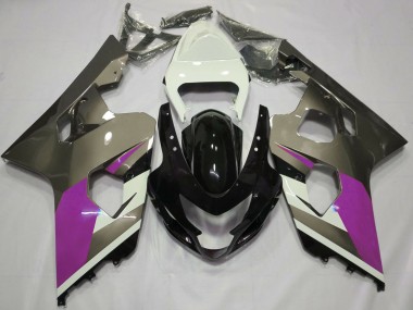 Carenados Moto Suzuki GSXR 600 / GSXR 750 2004-2005 - Blanco Rosa Gris Negro Brillante Fabricantes