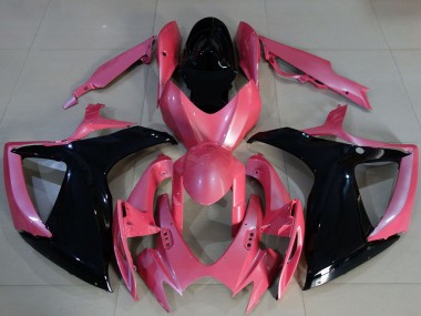 Carenados Moto Suzuki GSXR 600 / GSXR 750 2006-2007 - Rosa Negro Brillante Fabricantes