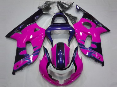 Carenados Moto Suzuki GSXR 600 / GSXR 750 2001-2003 - Rosa Azul Brillante Fabricantes