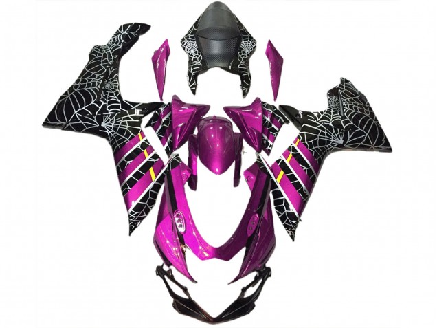 Carenados Moto Suzuki GSXR 600 / GSXR 750 2011-2024 - Rosa Negro Spider Fabricantes