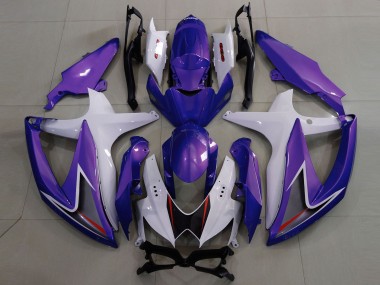 Carenados Moto Suzuki GSXR 600 / GSXR 750 2008-2010 - Blanco Púrpura Negro Fabricantes