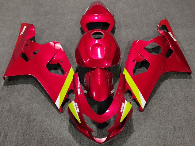 Carenados Moto Suzuki GSXR 600 / GSXR 750 2004-2005 - Rojo Amarillo Blanco Fabricantes