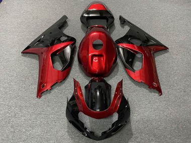 Carenados Moto Suzuki GSXR 600 / GSXR 750 2001-2003 - Rojo Negro Brillante Fabricantes