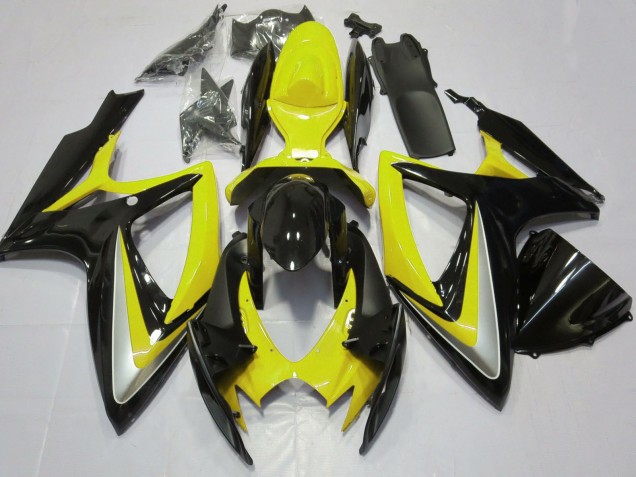 Carenados Moto Suzuki GSXR 600 / GSXR 750 2006-2007 - Amarillo Negro Brillante Fabricantes
