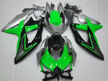 Carenados Moto Suzuki GSXR 600 / GSXR 750 2008-2010 - Plata Verde Gris Negro Fabricantes