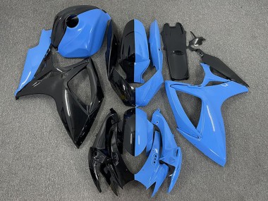 Carenados Moto Suzuki GSXR 600 / GSXR 750 2006-2007 - Negro Brillante Azul Dividir Fabricantes