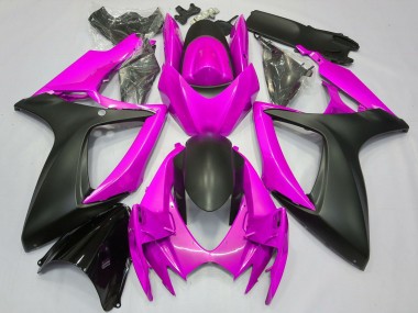 Carenado Moto Suzuki GSXR 600 / GSXR 750 2006-2007 - Rosa Negro Mate Fabricantes