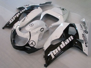 Carenados Moto Suzuki GSXR 600 / GSXR 750 2001-2003 - Blanco Negro Brillante Jordan Michelin Fabricantes