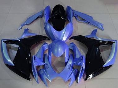 Carenados Moto Suzuki GSXR 600 / GSXR 750 2006-2007 - Azul Claro Negro Brillante Fabricantes
