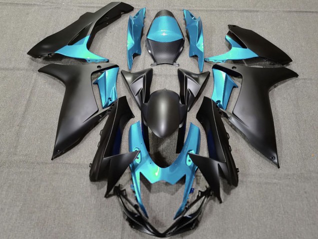 Carenados Moto Suzuki GSXR 600 / GSXR 750 2011-2024 - Azul Claro Negro Mate Fabricantes