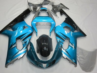 Carenados Moto Suzuki GSXR 600 / GSXR 750 2001-2003 - Azul Claro Plata Negro Brillante Fabricantes
