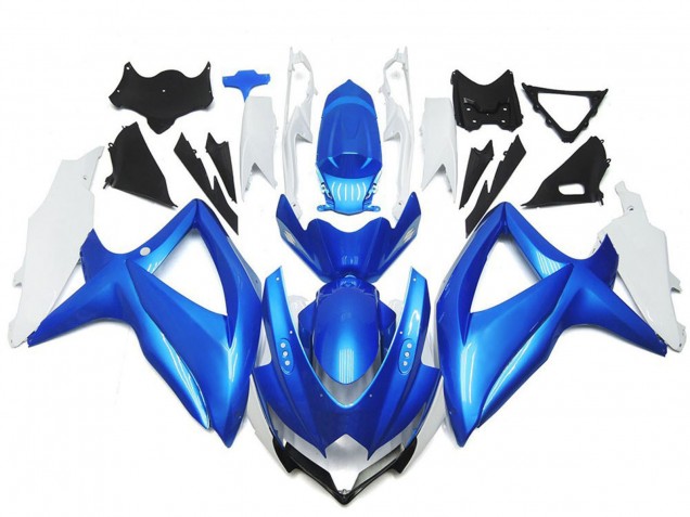 Carenados Moto Suzuki GSXR 600 / GSXR 750 2008-2010 - Blanco Azul Claro Fabricantes