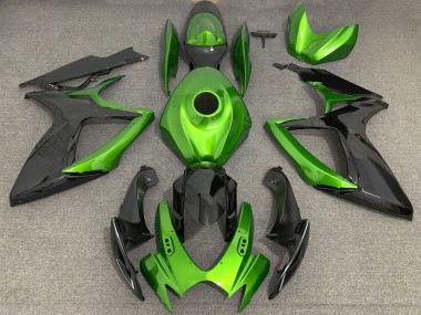Carenados Moto Suzuki GSXR 600 / GSXR 750 2006-2007 - Verde Negro Fabricantes