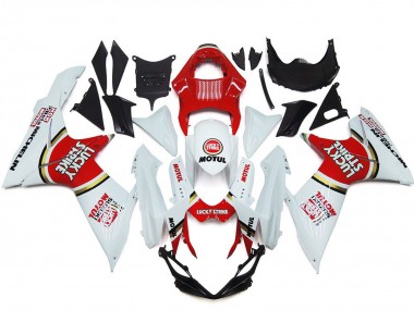 Carenados Moto Suzuki GSXR 600 / GSXR 750 2011-2024 - Blanco Rojo Motul Lucky Strike Fabricantes
