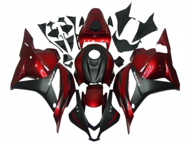 Carenados Moto Honda CBR600RR 2009-2012 - Rojo Negro Mate Fabricantes