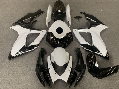 Carenados Moto Suzuki GSXR 600 / GSXR 750 2006-2007 - Blanco Negro Brillante Fabricantes