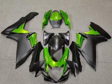 Carenados Moto Suzuki GSXR 600 / GSXR 750 2011-2024 - Verde Negro Mate Fabricantes