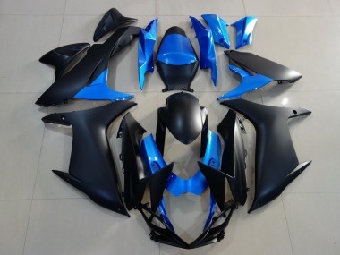 Carenados Moto Suzuki GSXR 600 / GSXR 750 2011-2024 - Azul Negro Mate Fabricantes