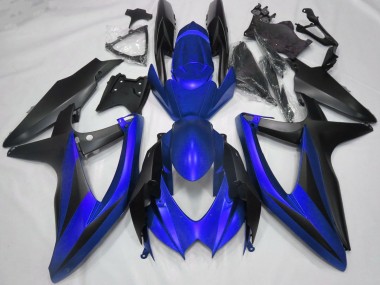 Carenados Moto Suzuki GSXR 600 / GSXR 750 2008-2010 - Azul Negro Mate Fabricantes