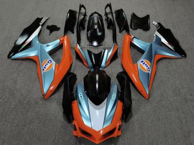 Carenados Moto Suzuki GSXR 600 / GSXR 750 2008-2010 - Naranja Azul Negro Gulf Fabricantes