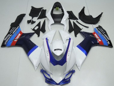 Carenados Moto Suzuki GSXR 600 / GSXR 750 2011-2024 - Blanco Azul Negro Rojo Motul Fabricantes