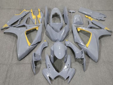 Carenados Moto Suzuki GSXR 600 / GSXR 750 2006-2007 - Nardo Gris Amarillo Fabricantes
